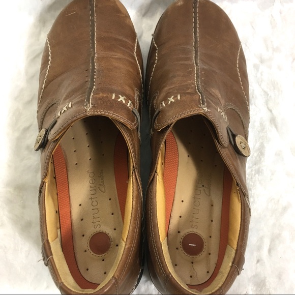 Clarks Unstructured Womens Size 9 W Brown - Picture 5 of 7